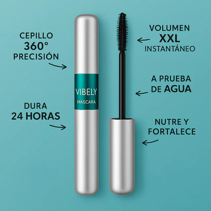 VIBELY 4D Máscara de Pestañas - Vegana & Orgánica